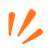 Orange accents